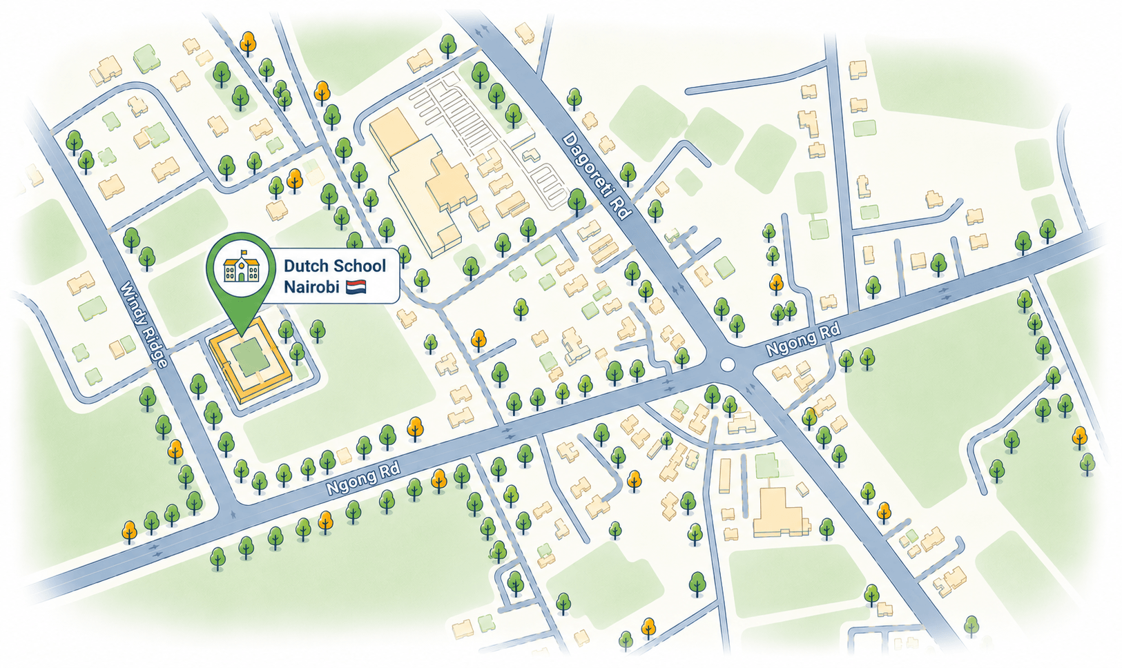 Dutch School Nairobi location map